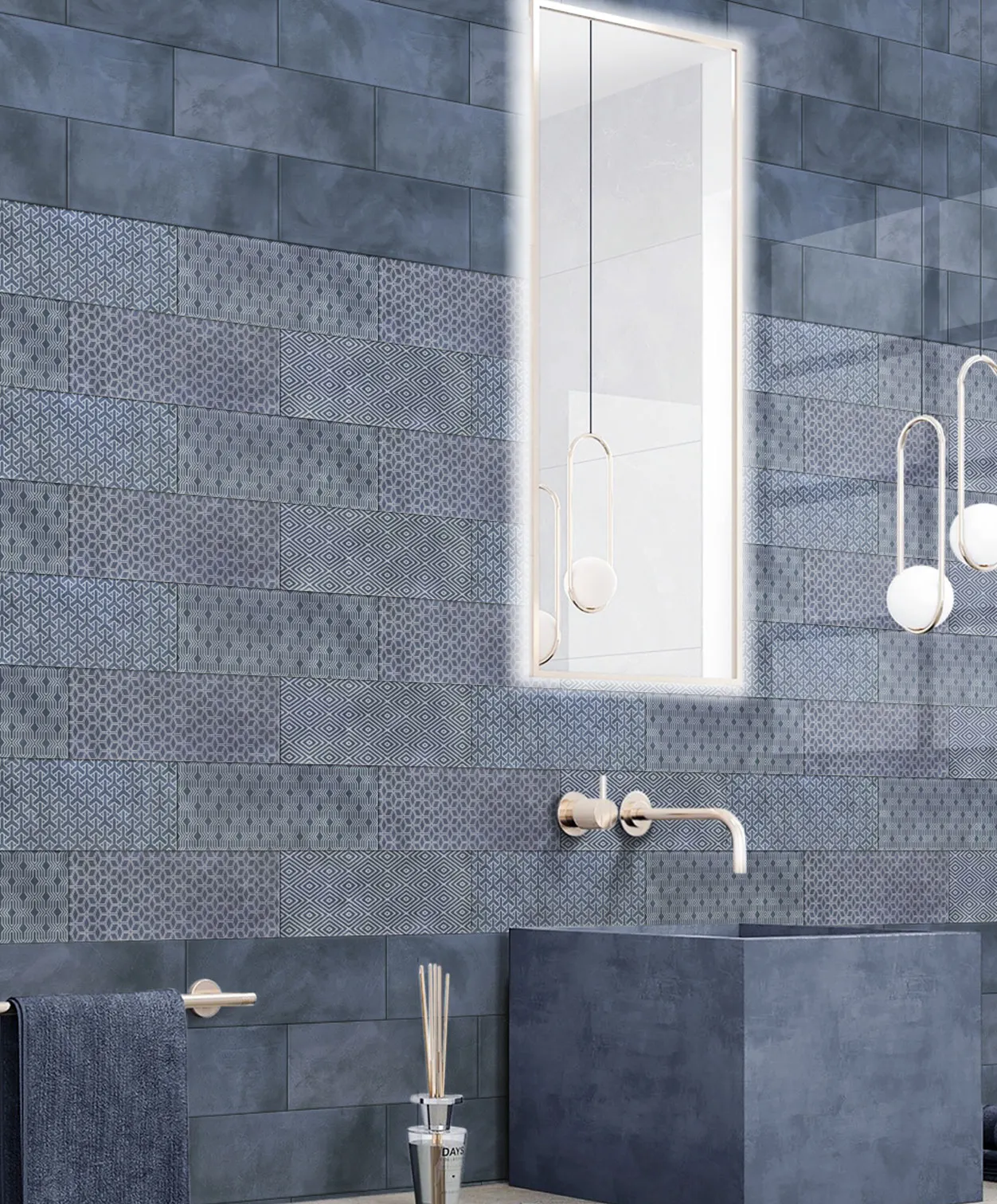 Blue Metro Tiles
