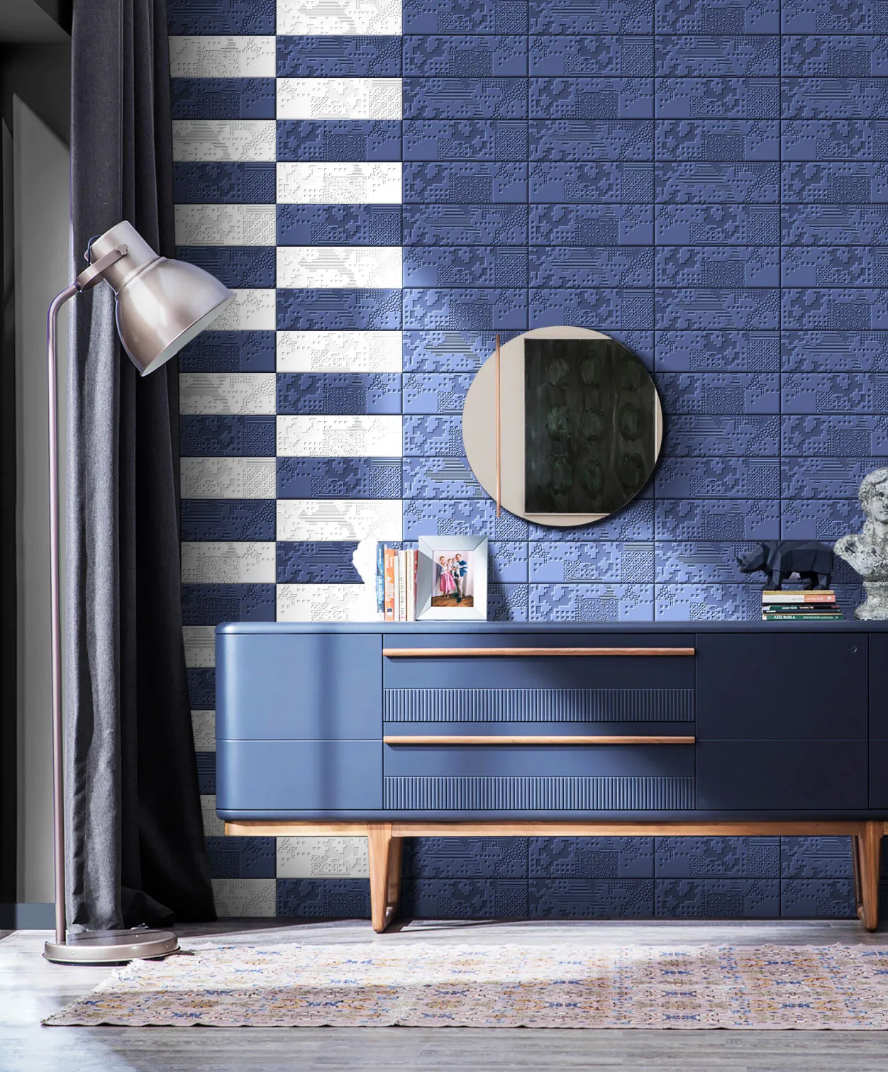 Blue Metro Tiles